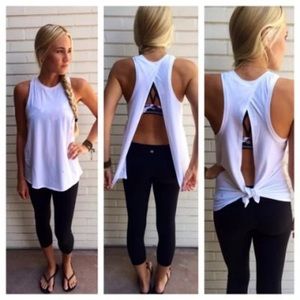 Tie up white tank